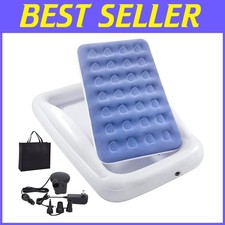 Foldable Toddler Travel Bed with Secure Guard Rails