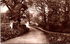 Court Lodge Hill Ewhurst Scenic Country Lane Vintage Postcard RPPC 1910s