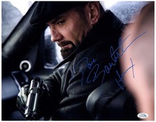 Dave Bautista Signed Autographed 11x14 Photo Gun ACOA