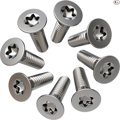 8pcs M6x16 Stainless Steel Brake Disc Retaining Screws N10648301,  Size: M6x16