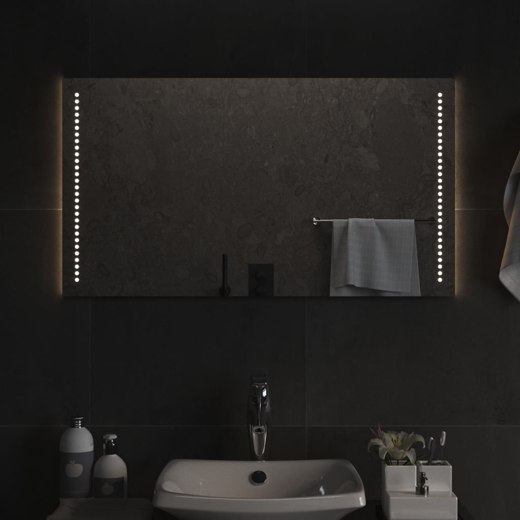 Specchio Bagno LED 50x90 | Luce Soft e Funzione Anti-Fog Touch
