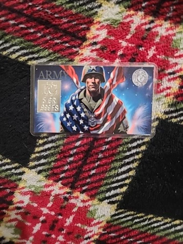 United States Army 5 gram Silver Bullion Bar
