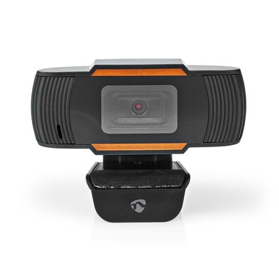 Webcam   Full HD@30fps   Fixfocus   Eingebautes Mikrofon   Schwarz Nedis 