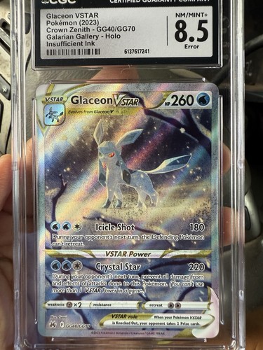 Glaceon VSTAR graded CGC 8.5 for sale on eBay