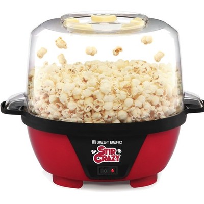 Stir Crazy Hot Oil Popcorn Popper, Popcorn Maker Machine with Large Serving B...