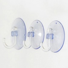 Suction Cups Hooks Transparent Wall Hook for Bathroom Kitchen