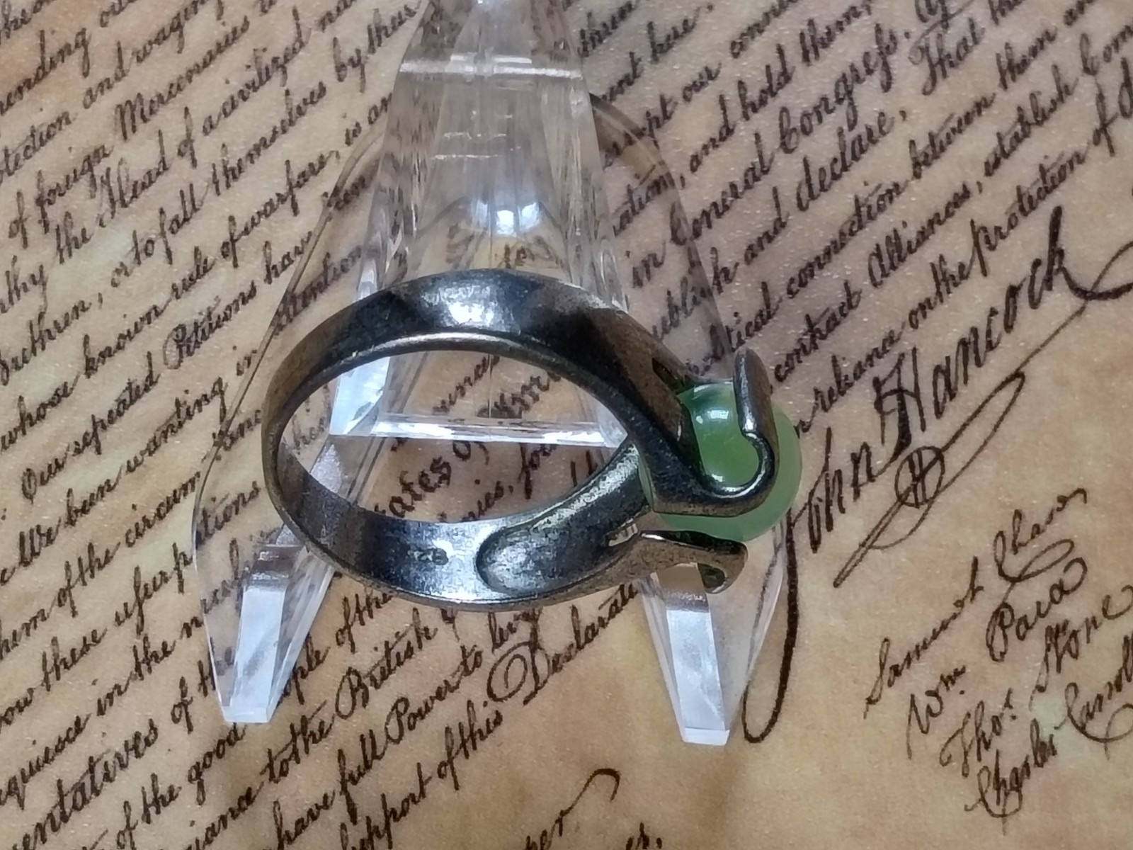 Sterling Silver Ring w/ Interchageable Legend Sto… - image 2