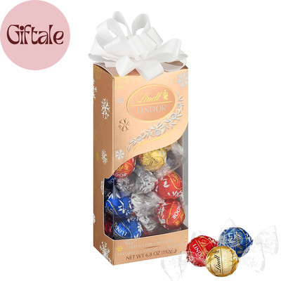 LINDOR Assorted Chocolate Candy Truffles Traditions Gift Box, Assorted Chocolate