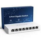 8 Port Gigabit Ethernet Switch – Unmanaged Network Switch Hub, Desktop Ethern...
