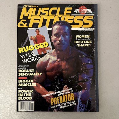 Muscle & Fitness Magazine July 1987 Arnold Schwarzenegger Predator