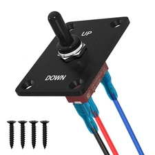 RVBOATPAT Momentary Toggle Switch 12V 30A, 3 Pin SPDT ON-Off-ON Waterproof To...