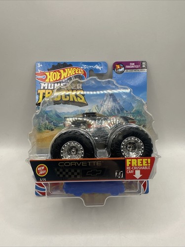 Hot Wheels Monster Trucks Corvette 02/06 Fan Favorites schwarz - Bild 1 von 4