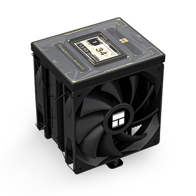 Burst Assassin 120 Vision Black CPU Cooler with 2.4-inch 320x240 Resolution IPS