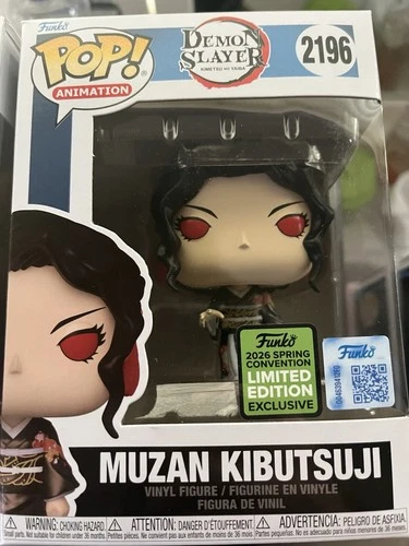 Funko Pop! Demon Slayer: Muzan Kibutsuji (Metallic) #2196 ECCC 2026 W/ Protector