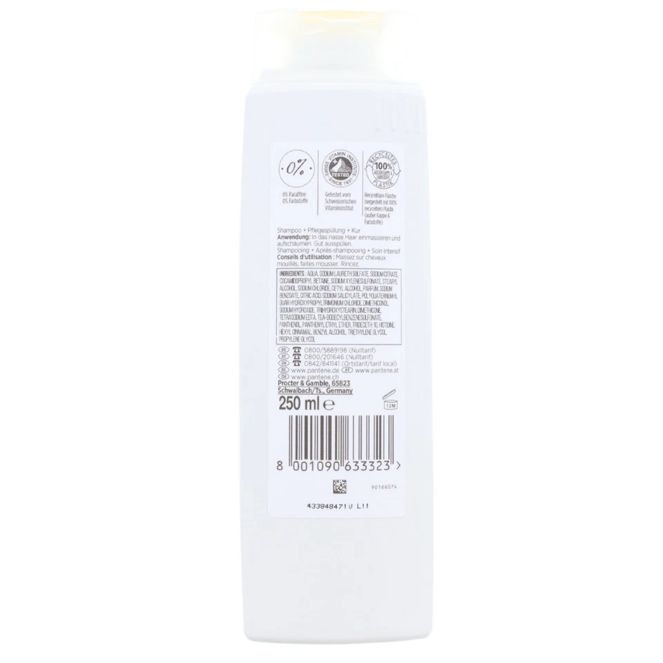 3 x Pantene Pro-V Glatt&Seidig 3in1 je 250ml Shampoo & Spülung - Bild 3 von 3