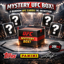 🥊 UFC Mystery Box – 5 Random Cards w/ 1 Guaranteed RC or Better!
