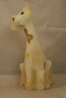 Fenton Alley Cat figurine 11" White satin 2010 HP w/mouse by Rosso, Mosser