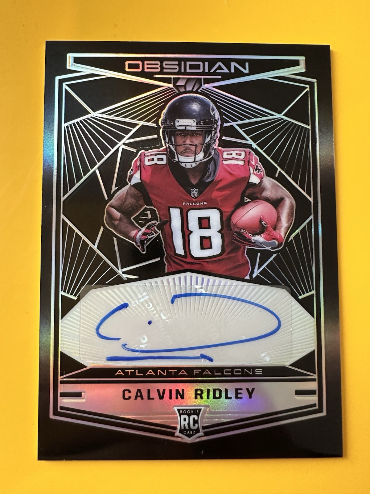 2018 Panini Obsidian - Rookie Autographs Calvin Ridley #RKA-CR /75 (AU, RC)