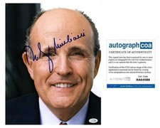 Mayor Rudy Giuliani Signed Autographed 11x14 Photo NYC 9/11 Republican ACOA