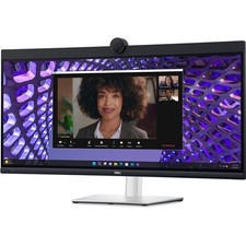Dell 34.1 inch P P3424WEB Monitor WQHD IPS 60Hz Curved 3800R DELL-P3424WEB Black