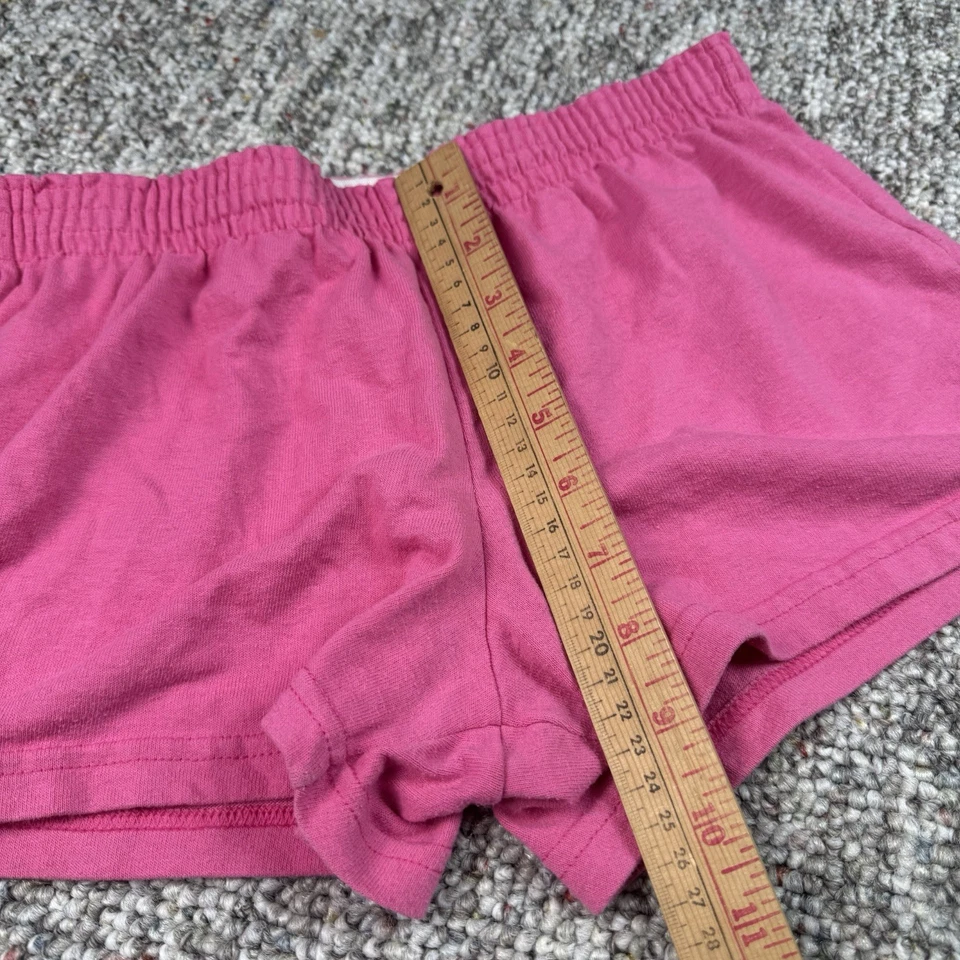 Pantalones Cortos Soffe Para Mujer Talla XS Tiro Bajo Rosa Activo Elastizado Cintura Elástica Pull On Foto 3 de 4