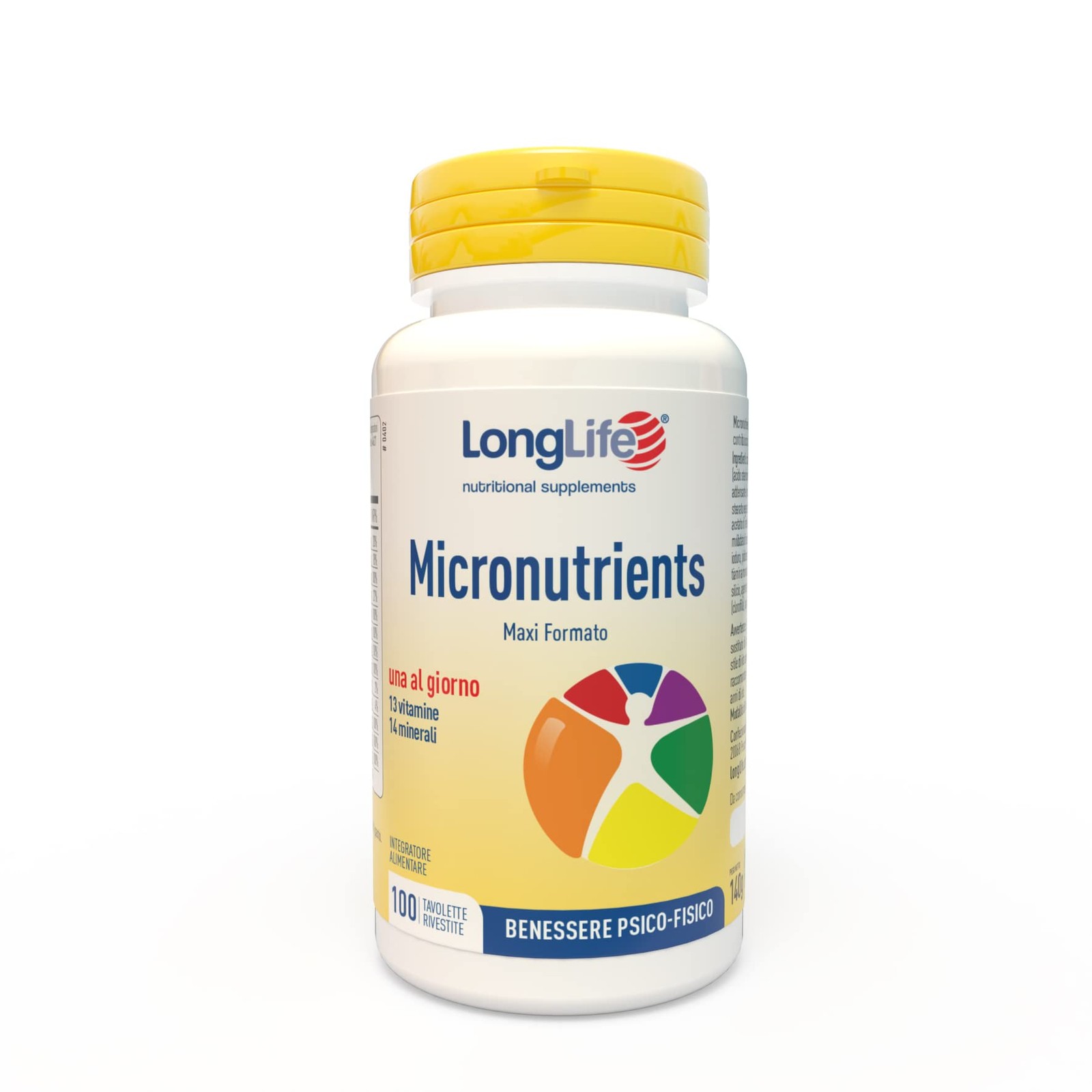 LongLife® Micronutrients 100 tav Integratore multivitaminico Alto dosaggio