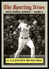 J.D. Is Clutch with Two-Run Single! 2019 Topps Heritage #306 Red Sox MLB READ