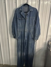 Vintage 60  s Denim Coveralls Worn In  See Measurements 