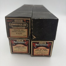 Pianola Rolls X 4 In Original Boxes