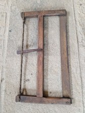 Vintage French Wooden Bow Saw  in Good Condition .
