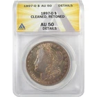 1897 O Morgan Dollar AU 50 Details ANACS Silver $1 Coin SKU:I19223