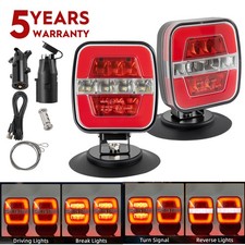 Wireless Trailer Lights, 2 Mounting Options Magnetic Trailer Light for Towing