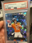2024 Panini Donruss Optic #10 Bo Nix My House! Ice /15 Rookie PSA 9 RC Broncos