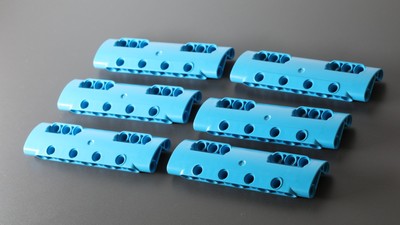 LEGO Technic: 6x Panel Curved 11 x 3, dark azure (aus Modell 42070)