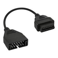 OBD1 Scanner, 12 Pin OBD1 to OBD2 16 Pin Socket Conversion Adapter Cable, Auto C