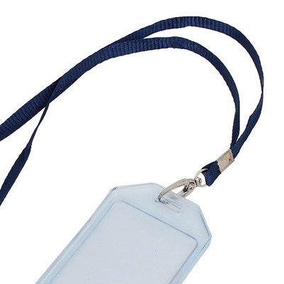 100 Pcs Lanyards With Clear ID Badge Holders - Vertical Card Holders For Name Tags (Blue) - View #4