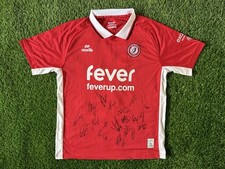 GENUINE BRISTOL CITY SIGNED 25/26 SHIRT FT JAKOBSEN, EXACT PROOF SHOWN (C)