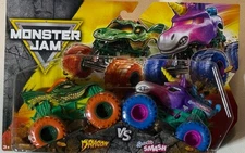 SPIN MASTER MONSTER JAM DRAGON VS SPARKLE SMASH 2 PACK NEW 🔥FREE SHIPPING🔥