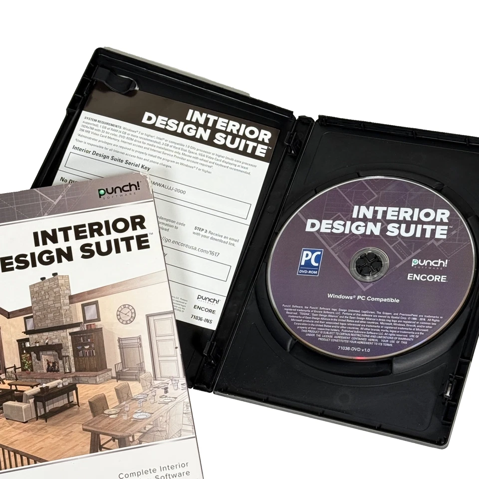 Punch! Software Interior Design Suite Windows PC Compatible PC DVD-ROM Encore - Image 3 of 3