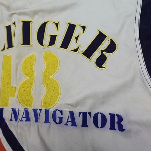 Vintage Tommy Hilfiger Shirt Mens Large Navy Coastal Navigator 48 Nautical 90s image 14