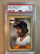 1987 Topps Traded - Kevin Mitchell #81T (RC) PSA 9 Rookie Card San Francisco. rookie card picture
