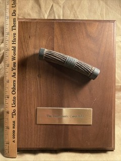 Tiffany & Company 1858 Transatlantic Cable Souvenir Mounted On Walnut Board