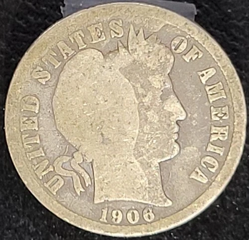 1906 P Philadelphia Mint Barber Dime