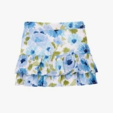 NEW Gymboree Girls Skirt 6 Malibu Cowgirl bonjour blue green white flower ruffle