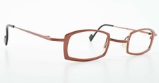 Lunettes THEO BELGIUM Taurus 54 cadre titane pur fantaisie jazz caramel brillant
