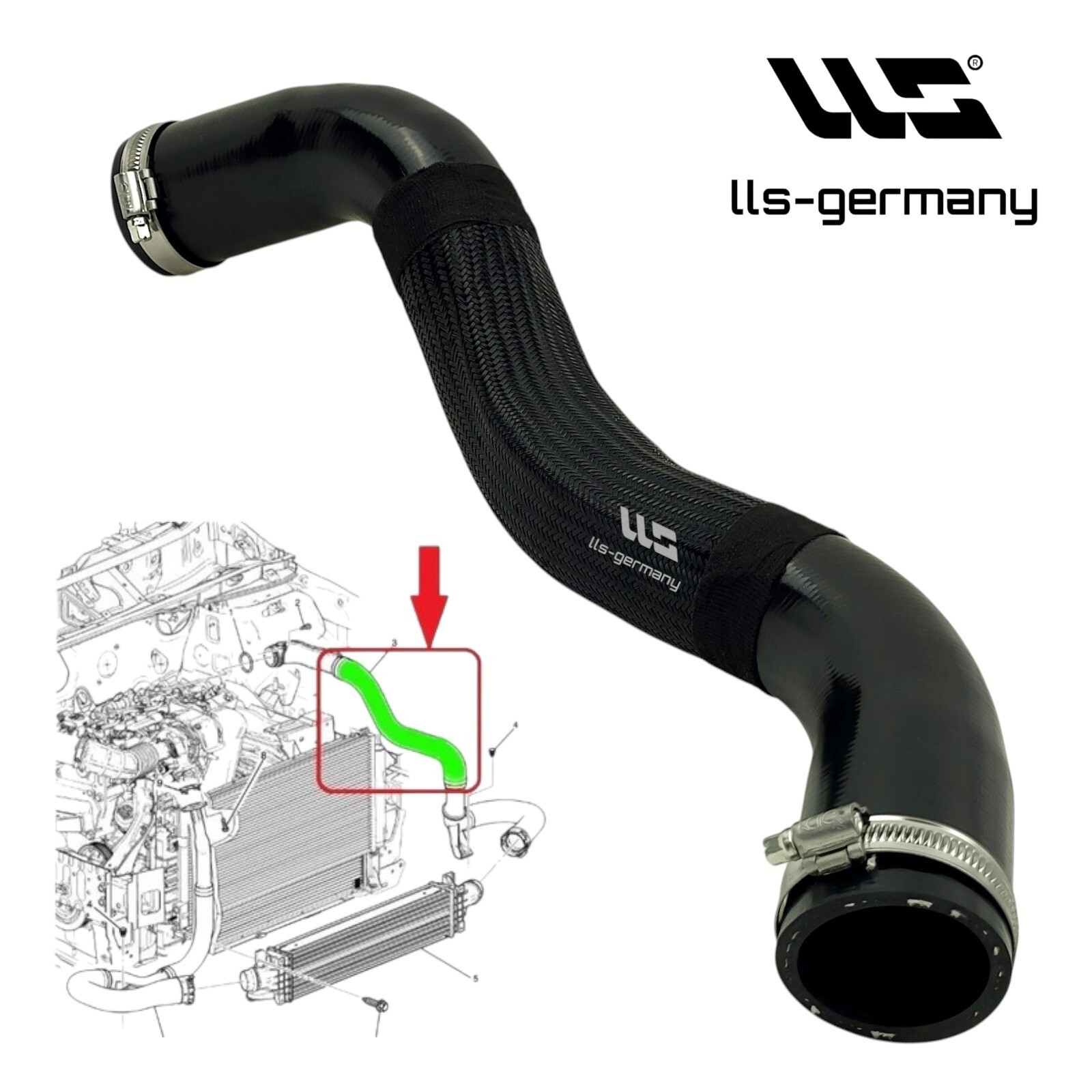 Turbo Hose For Chevrolet Aveo T300 / Kalos 1.3 D 95470875 95182748
