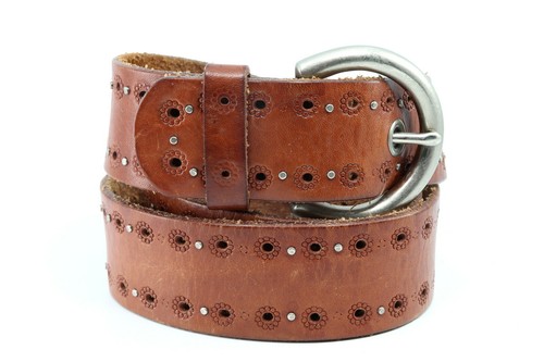 FOSSIL Brown Genuine Leather Belt Size 