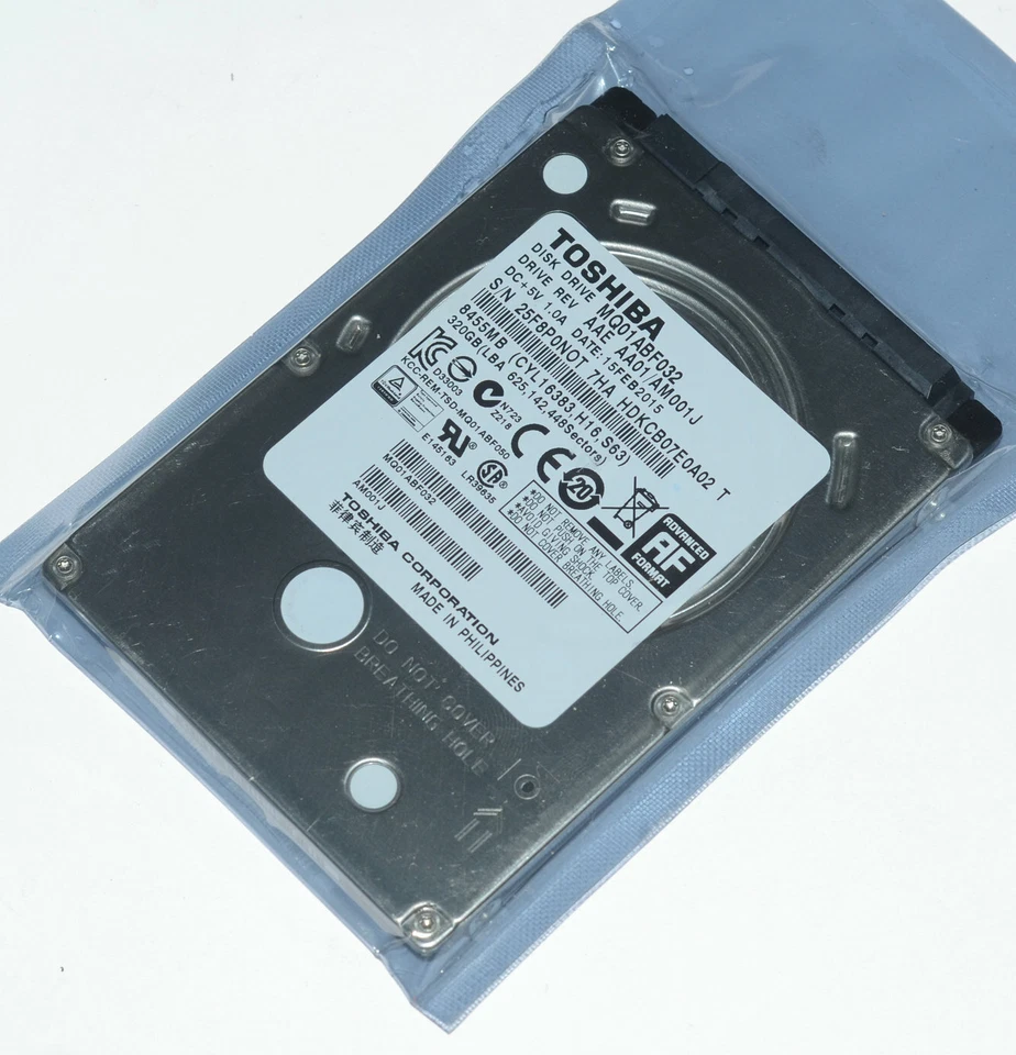 MQ01ABF032 Toshiba SATA 2.5" 7mm 320GB Notebook Laptop Hard Drive - Image 3 of 3