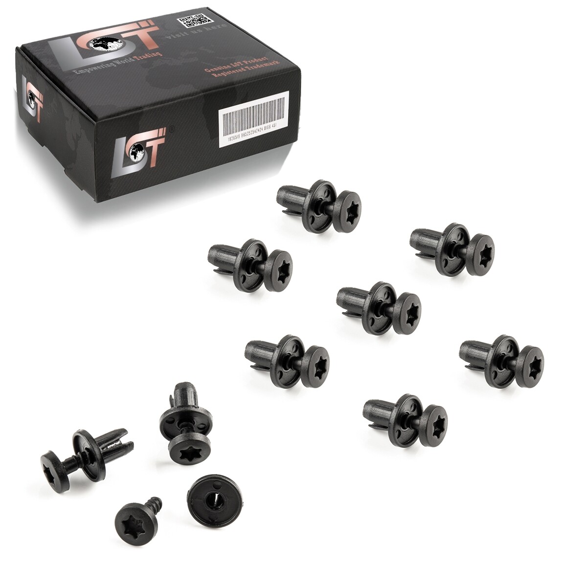 10x Side Skirt Expansion Rivet Fastening Clips for RENAULT R19