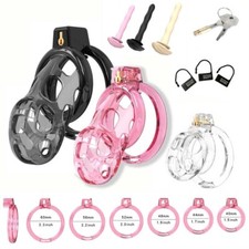2025 New Silicone Cobra Male Soft Chastity Cage Device Mamba Ring Lock Belt US